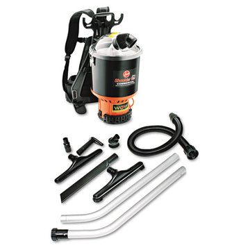 Hoover® Commercial Backpack Vacuum, 6.4 Qt Tank Capacity, Black freeshipping - TVN Wholesale